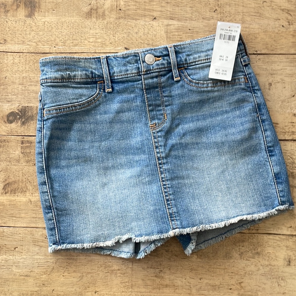 NWT Abercrombie Girls Denim Skort